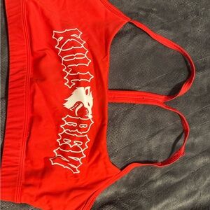 Kill Crew Red Bikini Top with Bold Logo